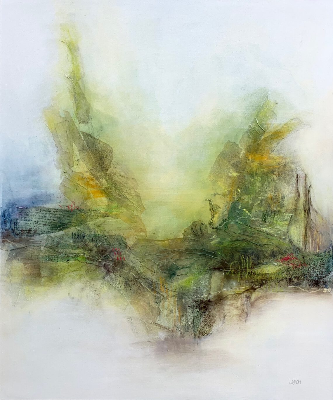 The gateway to nature stands open wide I Mischtechnik auf Leinwand I 120 x 100 cm
