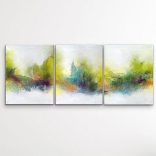 "Mother Nature #21" by Kirsten Schankweiler is a luminous abstract tribute to the ever-changing rhythms of the natural world. Rich greens and vibrant yellows suggest flourishing life and sunlight filtering through leaves, while cool blues and soft violets evoke twilight skies and quiet waters. White accents breathe space into the composition, creating a sense of harmony and renewal. Schankweiler’s intuitive layering and fluid motion capture nature’s quiet strength and vibrant pulse, offering a visual meditation on growth, balance, and transformation.

Mother Nature #21 - 50 x 120 cm I set of 3 - acrylic on canvas - 2021

#MotherNature21 #KirstenSchankweiler #AbstractNature #ColorHarmony #GreenYellowBlueViolet #ContemporaryArt #ModernAbstract #NatureInspiredArt #VisualPoetry #ArtCollectors #EmotionalLandscape #ArtThatHeals