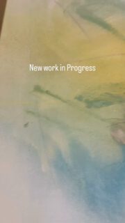 New work in Progress. Inspired by a hot Summer day at the lake #contemporaryart #abstractart #kirstenschanlweiler #buyart #inspiredbynature